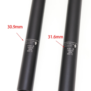 التكبير MTB بالقطارة seatpost سبائك <span class=keywords><strong>30.9</strong></span>/31.6*375mm قابل للتعديل مقعد دراجة آخر - Product Image 4