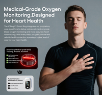 Bague connectée JCRing X3 OEM ODM BGEM GLU avec suivi du sommeil, de la fréquence cardiaque, de la saturation en oxygène (SpO2), de la variabilité de la fréquence cardiaque (VFC) et du stress