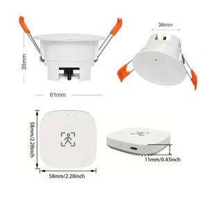 Detector de Presencia Humana con Radar de Onda Milimétrica Tuya WiFi Zigbee, con Sensor de Luz, Compatible con HA MQTT Z2M, Sensor para Hogar Inteligente - Product Image 5