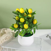Meilleure vente : Bonsaï artificiel en pot à 12 branches, en plastique, citronnier, écologique, pour intérieur/extérieur, ornement, photographie de mariage
