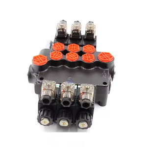 Électrovanne de commande directionnelle P80 Prix hydraulique Vanne monobloc à 3 bobines | Série P80 | Usine directe - Product Image 4