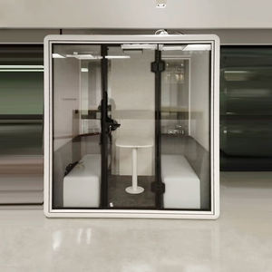 Cabina <span class=keywords><strong>de</strong></span> oficina con aislamiento <span class=keywords><strong>de</strong></span> sonido modular Cabina insonorizada profesional para transmisión virtual y llamadas <span class=keywords><strong>de</strong></span> conferencia - Product Image 3