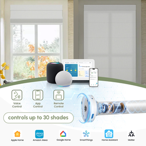 Stores romains semi-occultants en tissu avec télécommande automatique via application, prix usine, stores et volets - Product Image 3