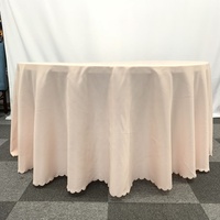 Nappe de table ronde en polyester de qualité supérieure, très vendue, 120 pouces, pour mariages et événements