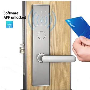 Ttlock hotel rfid smart lock schlüssel loses hotel elektrisches schloss intelligentes türschloss für hotels