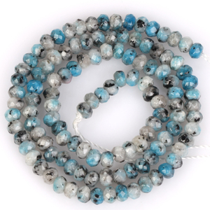 Perle AsVrai U 3x4mm Naturali Sfaccettate a Rondella di <span class=keywords><strong>Acquamarina</strong></span>, Turchese e Giada per Creazione di Gioielli, Braccialetti e Collane Fai da Te - Product Image 5