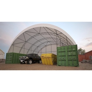 Abri conteneur à double charpente en tissu PVC, structure en acier préfabriquée, <span class=keywords><strong>prix</strong></span> de gros - Product Image 5