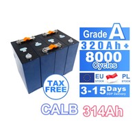Stock UE DDP CALB 314Ah CATL 280Ah 314Ah Cellules LiFePO4 de Grade A, Batterie Lithium-Ion Phosphate pour Stockage d'Énergie Solaire Domestique