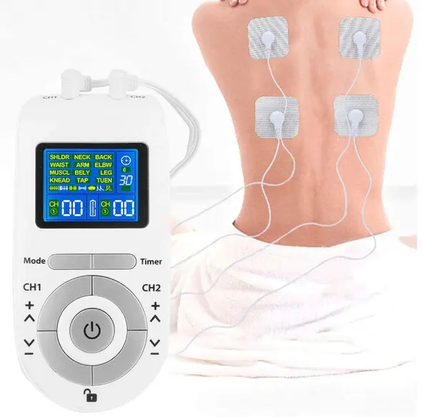 3-In-1 Tientallen Eenheid Spierstimulator Dual Channel Elektronische Puls Massager Tientallen Ems Machine Geleidelijke Pijnverlichting Therapie