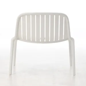 Modern Style Plastic Outdoor Garden Patio Occasional Designer Chairs PP Material