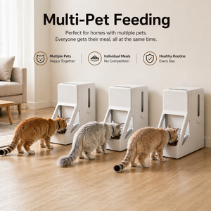 Comedero Automático <span class=keywords><strong>para</strong></span> Mascotas Petop de 4L con Identificación Inteligente por Chip RFID, Control por Aplicación WiFi, Doble Fuente de Alimentación, <span class=keywords><strong>para</strong></span> <span class=keywords><strong>Perros</strong></span> y Gatos - Product Image 2