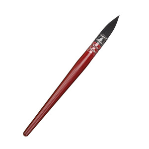 Suministro de fábrica Art Gouache puntiagudo sintético acuarela Quill Mop Brush, Pluma de pintura al óleo pelo de oveja lana cabeza redonda Acrílico - Product Image 6