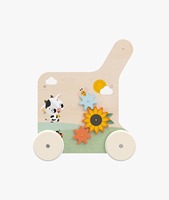 Marche-bébé en bois Tiny Love sur le thème des agriculteurs pour bébés et tout-petits de 6 mois à 3 ans, capacité de charge de 15 kg