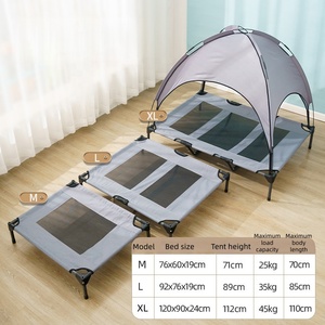 USMILEPET Factory Direct Oxford Cloth Elevated <strong>Dog</strong> Bed with Canopy Portable <strong>Camping</strong> <strong>Dog</strong> Cot with Removable Shade Tent for <strong>Dogs</strong> - Product Image 5