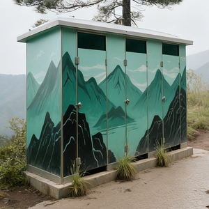 Cabine de douche et toilettes portables étanches sur mesure pour parcs urbains, zones de service, toilettes publiques préfabriquées en acier à nettoyage automatique – Fabricant - Product Image 5