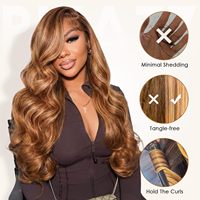 Pelucas sin pegamento de cabello humano virgen Remy brasileño con encaje frontal 13x4, pre-arrancadas, densidad 180, 22 pulgadas, onda corporal HD, línea de cabello natural, para todos.