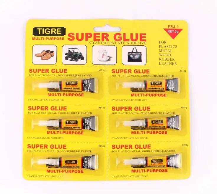 Venta al por mayor, adhesivo de contacto, Pvc, Super Glue 3g