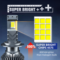 Bombillas LED para Automóviles de Alta Potencia de 12 V, 200 W, Universales, H1 H3 H4 9005 9006 H7 H11, Venta al por Mayor