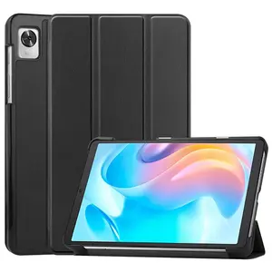 Realme Pad X 10.95 인치 11 ''2022 Folio 플립 스탠드 마그네틱 커버 PU 가죽 쉘 태블릿 펀다 용 트라이 폴딩 케이스