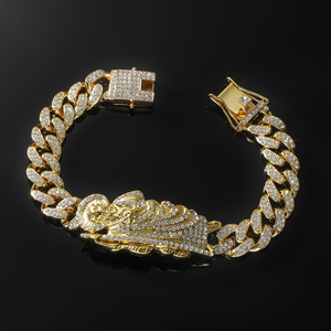 2026 Hot Selling Men's and Women's Hiphop Style Unique <b>Charm</b> Bracelet Unisex's Alloy Chain Bracelets Fashion Jewelry Wholesale - Product Image 2