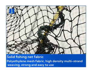 Boîte d'élevage de crevettes <span class=keywords><strong>à</strong></span> double usage de 20 sections de 10 mètres <span class=keywords><strong>Filet</strong></span> <span class=keywords><strong>à</strong></span> nœuds épaissi fait <span class=keywords><strong>à</strong></span> la main <span class=keywords><strong>Filet</strong></span> de pêche PE PP Double couche Crevettes - Product Image 6