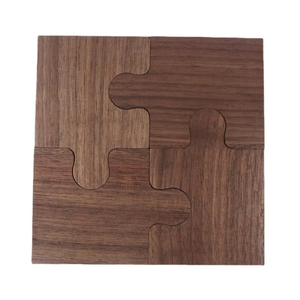 Wholesale Wooden Retro Style Teacup <b>Mats</b> Building Block Shape <b>Cup</b> <b>Mat</b> Desktop Heat Insulation Tea Sets Supplies - Product Image 5