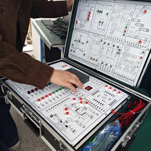 Kit <span class=keywords><strong>de</strong></span> formation didactique et d'expérimentation pour contrôleur <span class=keywords><strong>logique</strong></span> programmable portable (PLC) en métal - Product Image 1