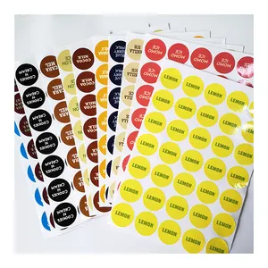 Waterdichte Aangepaste Logo Zelfklevende Label Stickers Lage Moq Roll Stickers Blad Sticker