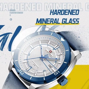 Drioshipping nueva llegada reloj de oro para hombres multifunción cronógrafo hombres cuero impermeable fecha relojes de cuarzo - Product Image 5