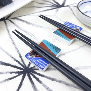 Set peralatan makan Sushi Jepang, Set piring gelombang biru kustom dan sumpit hadiah untuk 2 orang - Product Image 3