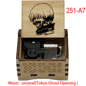 กล่องดนตรีไม้อนิเมะโตเกียวกูล กลไกไขลาน เล่นเพลงได้ ของขวัญส่วนตัว - Product Image 6