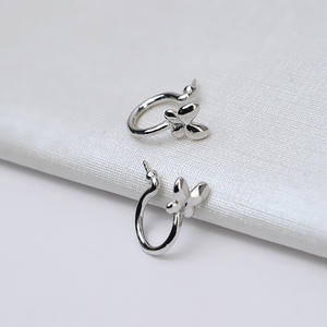 S925 <b>Silver</b> Snow Pendant and Open <b>Ring</b> <b>Set</b> DIY Female Jewelry Accessories with 3mm Bead Caps and Empty Pearl Stand 1308 - Product Image 1