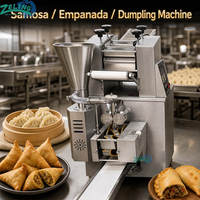 Machine Commerciale Automatique pour la Fabrication de Raviolis, Samosas et Empanadas avec Épaisseur de Remplissage Réglable et Impression de Logo pour Usine Alimentaire