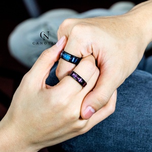 Anillos de Pareja Rey y Reina, Anillos de Boda a Juego de Acero Inoxidable 316L <span class=keywords><strong>para</strong></span> Hombre y Mujer, Joyería <span class=keywords><strong>para</strong></span> <span class=keywords><strong>Parejas</strong></span> - Product Image 4