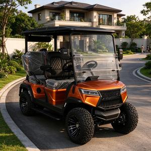 Carrito de Golf Eléctrico Todoterreno para 4 Pasajeros, con Pantalla Grande Integrada y Sistema de Audio - Product Image 1