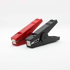 Clip de batería 50A aislado con dientes de acero inoxidable, Clip de batería de <span class=keywords><strong>cocodrilo</strong></span> de 80mm, fuente de alimentación de prueba, Clip de electricista - Product Image 1