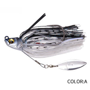 Cebo de alambre elástico para <span class=keywords><strong>pesca</strong></span> de 13G, anzuelos de Metal 3D, señuelo giratorio, falda de silicona, anzuelo fuerte, cuchara, Wobbler para lubina, <span class=keywords><strong>Invierno</strong></span> - Product Image 3