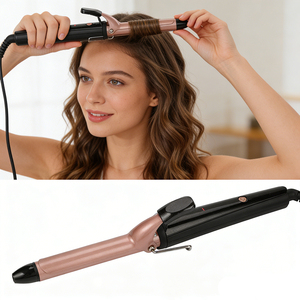 Plancha de Cabello con Barril de Cerámica de 25mm, Calentamiento Rápido PTC, Temperatura de 210°C, Indicador LED, Doble Voltaje, Tecnología de Revestimiento Cerámico para un Acabado Suave - Product Image 5
