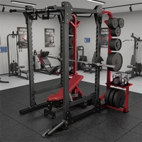 Équipement de fitness multifonctionnel pour la maison et le commerce : Rack de squat et banc de musculation pour un entraînement complet