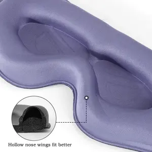 Antifaz de Espuma Viscoelástica 3D para Dormir, Bloquea la Luz, para Dormir Profundamente, Parche para los Ojos - Product Image 2