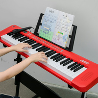 BDMUSIC 61-Key Portable Student Electronic Keyboard Piano with 200 Rhythms & Tones Lightweight 3kg on Sale