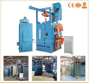 Conveyor à bande métallique en acier pour sablage et dégrossissage, haute production, nettoyage automatique - Product Image 6