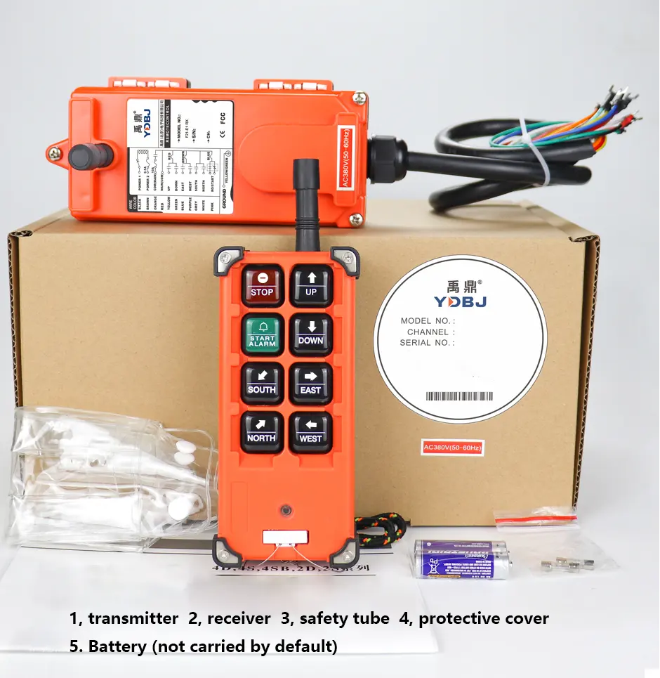 Botón de control remoto inalámbrico de 868MHz, control móvil remoto de grúa, cabrestante inalámbrico, control remoto inalámbrico