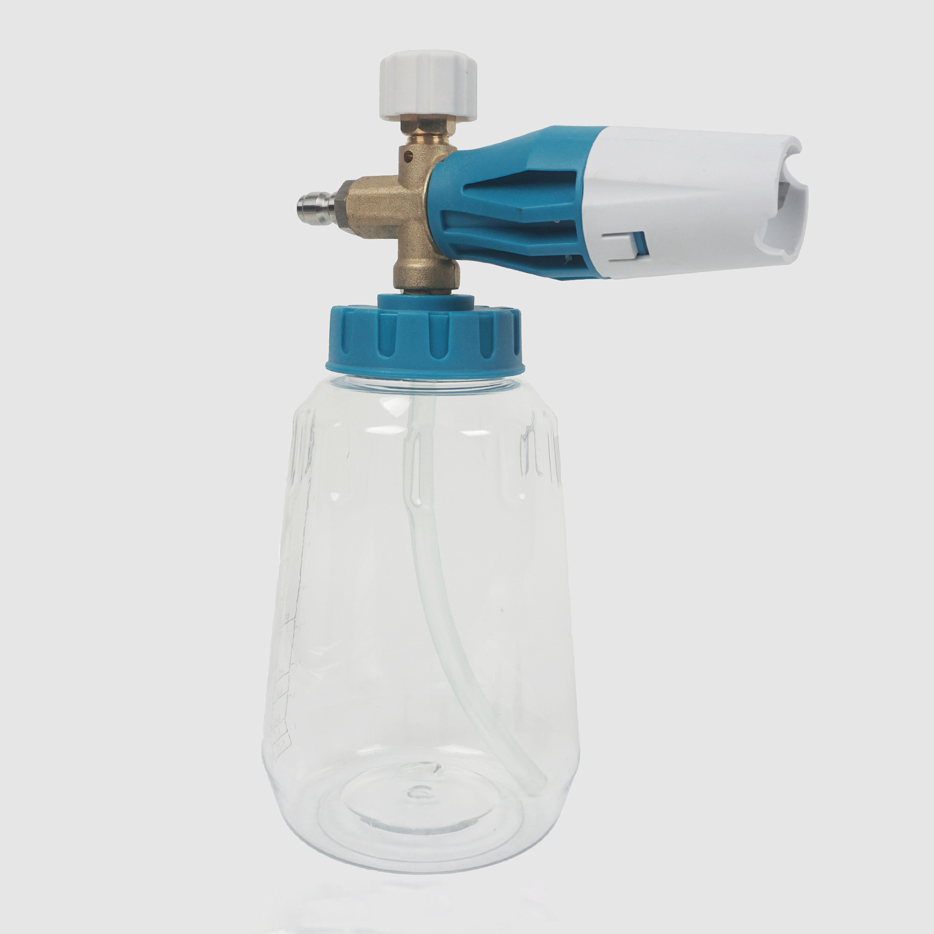 Connecteur rapide pour bouteille transparente