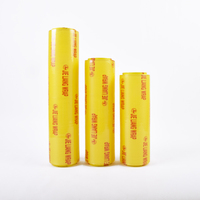 Film alimentaire souple brillant compostable en PVC de qualité alimentaire, respectueux de l'environnement, avec distributeur pour biscuits, fruits, sandwichs et services de restauration