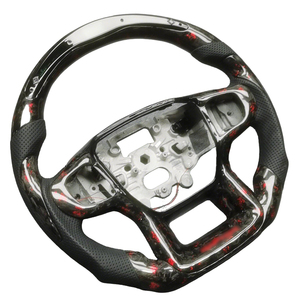 Volante Personalizado de Fibra de Carbono y Cuero para el Interior del Automóvil con Pantalla LED para <span class=keywords><strong>Ford</strong></span> F150 XLT Raptor <span class=keywords><strong>Shelby</strong></span> R 2019-2025 - Product Image 2