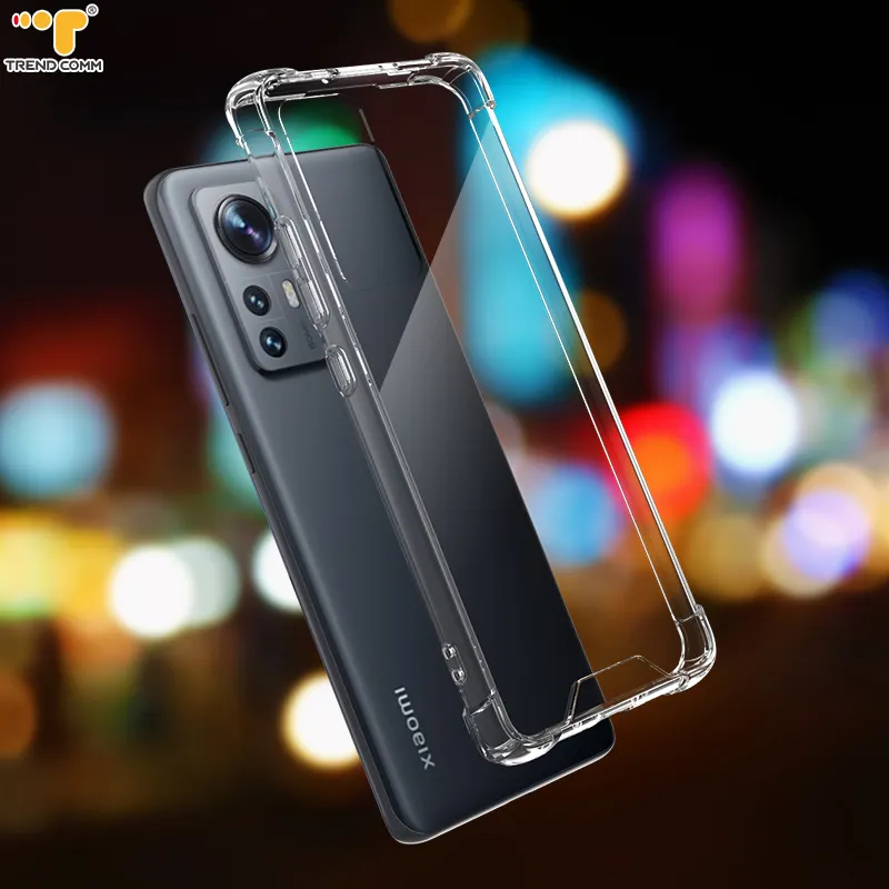 1mm Transparent Flexible TPU Shell Phone Case Holder Stock Anti-Shock Plastic Clear Mobile Back Cover Pour Xiaomi 12 Pro