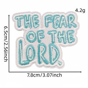 Parche Bordado Termoadhesivo con Diseño de Mondrian <span class=keywords><strong>Verde</strong></span>, Frases en Inglés, Palabras, Wifi, Opciones de Joyería, Oso, para Decoración de Ropa y Bolsos - Product Image 4