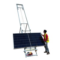 Grue à panneaux photovoltaïques de 23 m, 300 kg, échelle de chargement de panneaux solaires, grue à briques