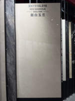 Batu Sinter Format Besar Super Putih Mengkilap 900x1800mm Kelas Atas dengan Tingkat Kerusakan Rendah untuk Ubin Lantai
